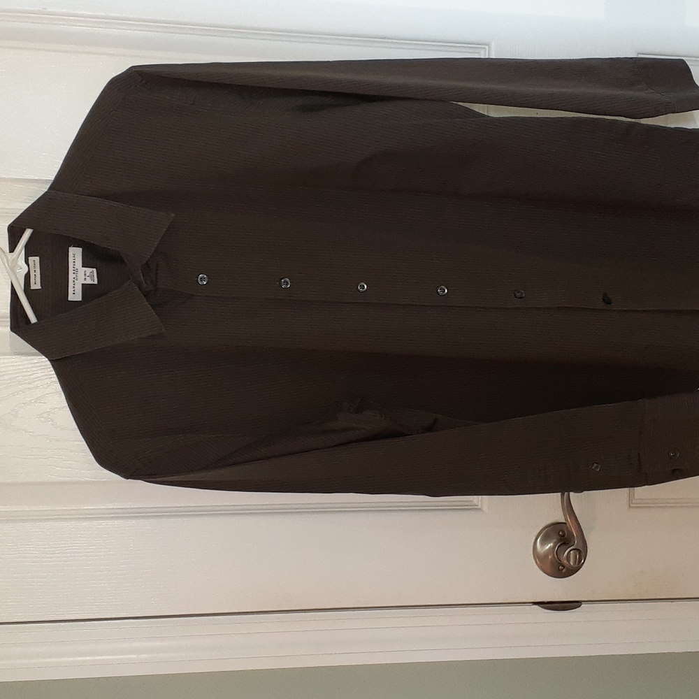 Banana Republic Sz L classic fitted men's long sleeve button-down collared s…